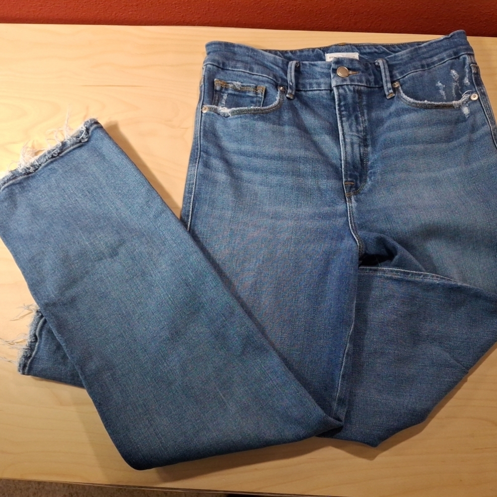 Good American Straight Jeans High Rise Women's 8/29